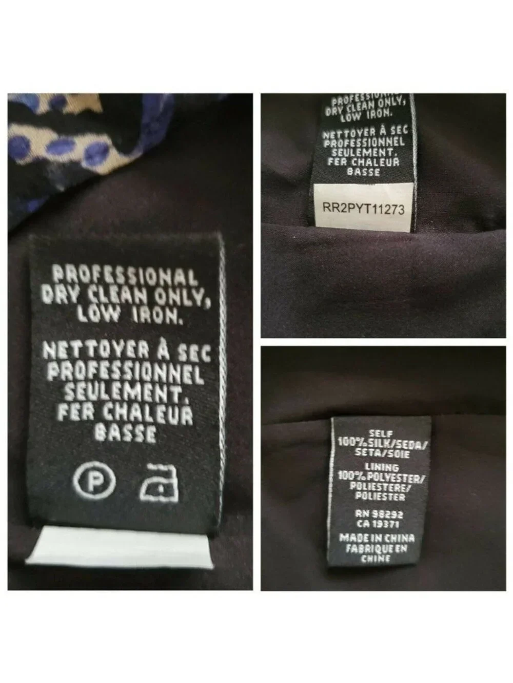 Tibi New York Women's Black Multi Color Animal Print 100% Silk Dress Size 2 - Picture 8 of 10